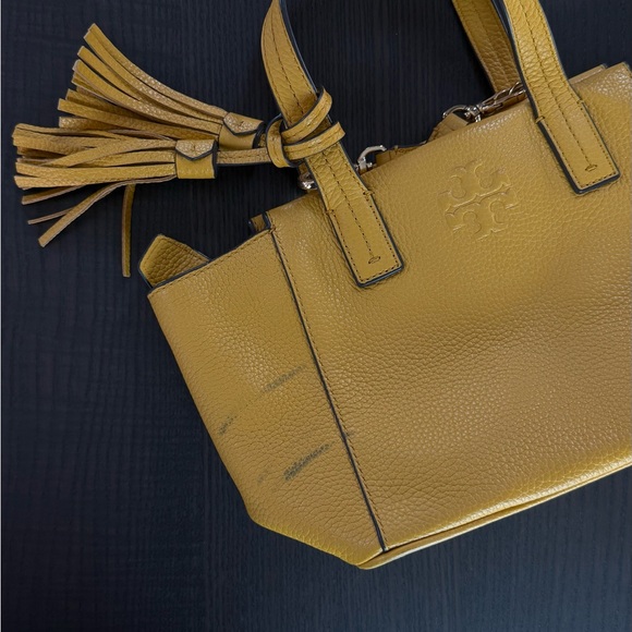 Tory Burch Mustard Leather Handbag - Picture 6 of 7